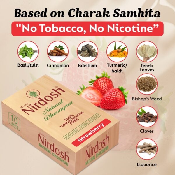 Nirdosh Herbal Smoke (Strawberry) - Image 3