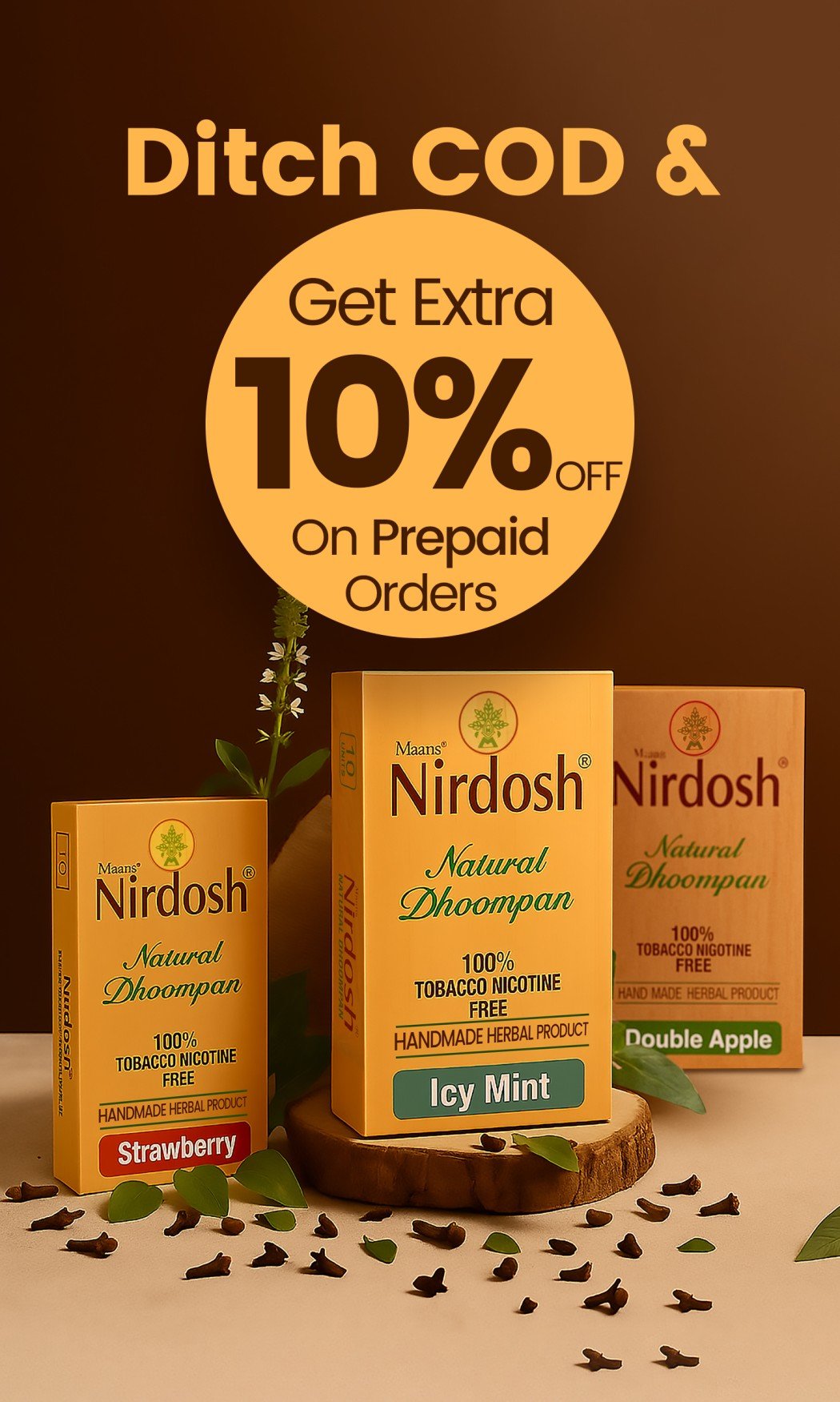 Prepaid 10% off | Nirdosh.in