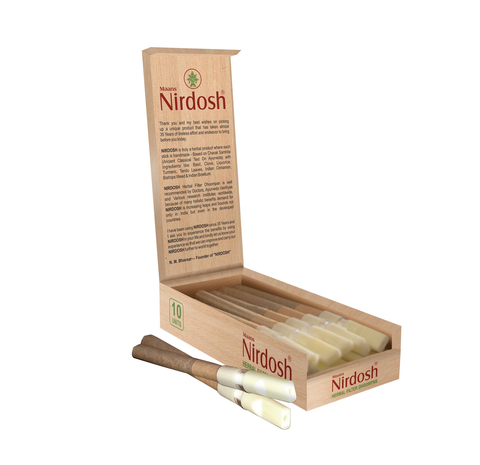 Premium (Pack of 10) | 100% Tobacco & Nicotine Free | Botanical Blend and Filter Tip Design - Image 7